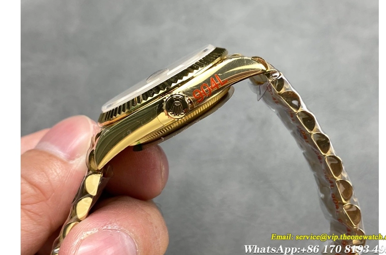 Weight) Stk YG Gold 128238 VR3255(Gain QF DayDate V3 YG 36mm 0513
